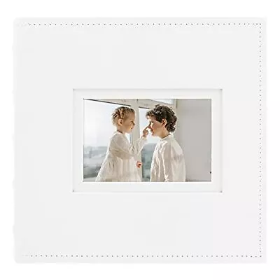 	Photo Album For 4x6 200 Pictures Weddings Holidays Vacations Faux Leather Wh... • $23.83