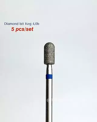 Set 5 Pcs Russian Diamond Nail Drill Bits Kegs E-file Manicure Pedicure • $26