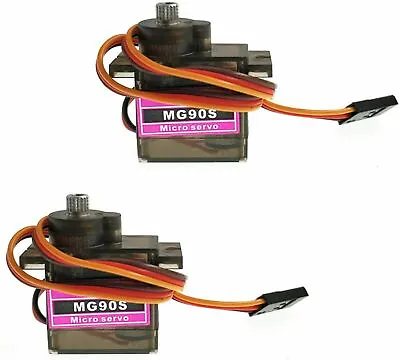 Waterproof High Torque Metal Gear MG90S RC Servo Motor Helicopter Boat Car 2Pcs • $8.95