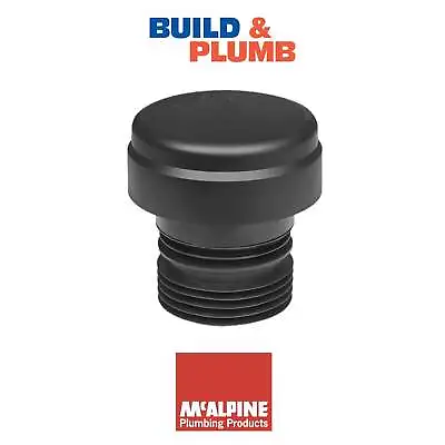 £27.99 • Buy McAlpine Soil Pipe Internal/External Air Admittance Durgo Valve Black VP100E