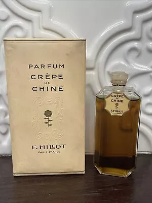 1920’s FRENCH F. Millot CREPE DE CHINE Real Parfum Perfume FRANCE NIB SEALED • $500