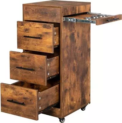 Salon Beauty Rolling Trolley Cart Hair Salon Storage Cabinet Barber Organizer • $125.99