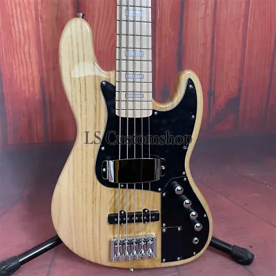 Factory 5 Strings Marcus Miller Jazz Bass Electric Guitar Ash Body Maple Neck • $260.16