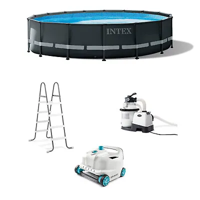 $970.99 • Buy Intex Ultra XTR 16ft X 48in Above Ground Pool Set W/ Pump & Cleaner Robot Vacuum