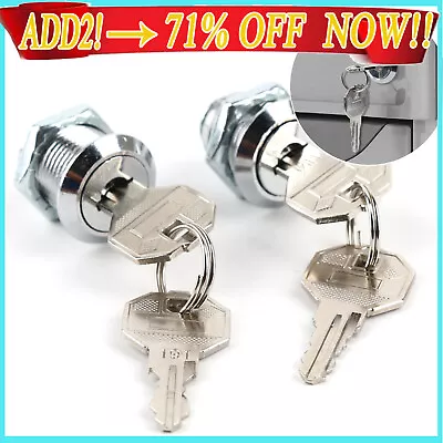 Cam Lock Locker Furniture Lock Post Mail Box Lock Camlock Cabinet Drawer Keys-71 • £3.02