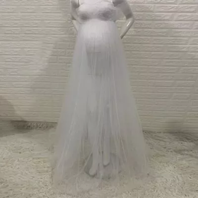 Shoulder Dress Photoshoot Lace Pregnant Dress Maternity Gown Photography • $45.75