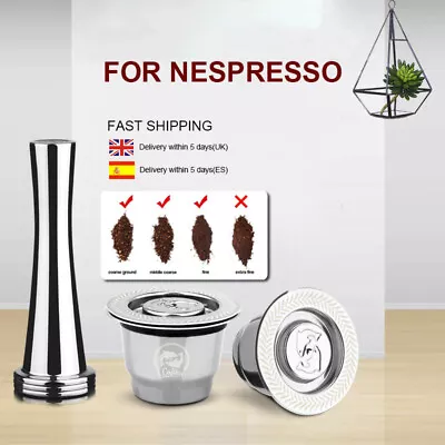 I Cafilas 2 Reusable Coffee Capsule Filter Pods & Tamper For Original Nespresso • $54.99