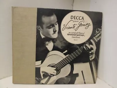 $30 • Buy 78tk Album Set-guitar-DECCA 60-Vicente Gomez-Spanish Guitar Selections V2-3 Disc