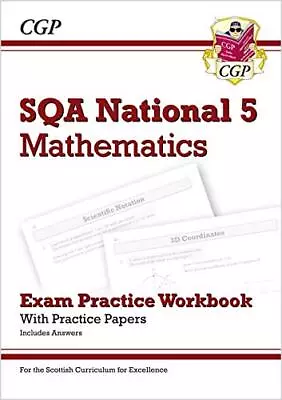 National 5 Maths: SQA Exam Practice Workbook - Includes Answers: For The 2024 An • £4.89