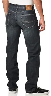Signature LEVI STRAUSS Gold Premium Flex RELAXED Mens Jeans 36 X 32 Blue • $24.99