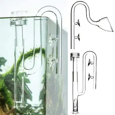 £24.74 • Buy Clear Aquarium Lily Pipe Outflow & Inflow Glass Accessories  /17mm