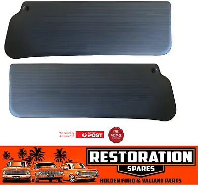 $284.95 • Buy Holden Torana Lh Lx Uc Herringbone Black Ribbed Fold Down Interior Sunvisor Set