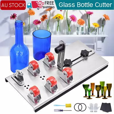 Glass Bottle Cutter Cutting Tool Upgrade Version Square & Round Bottle Cutter AU • $20.69