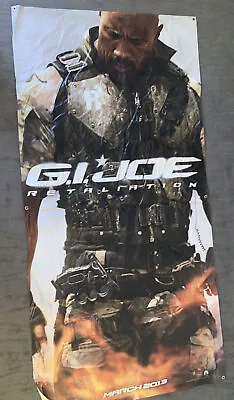 GIANT VINYL MOVIE BANNER Poster Vertical 4ft X 8 Ft G.I JOE RETALIATION The Rock • $122.18