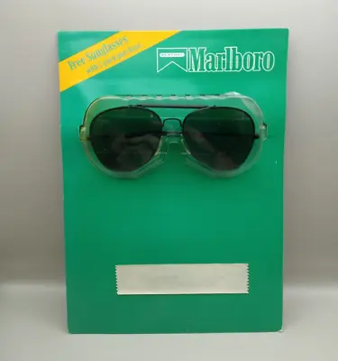 Vintage Marlboro Sunglasses Ad 'Free Sunglasses With 2-Pack Purchase' Backer • $29.99