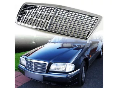 Front Grille ABS Grill For Mercedes Benz W202 C-Class C220 C230 C280 C36 94-00 • $112.89