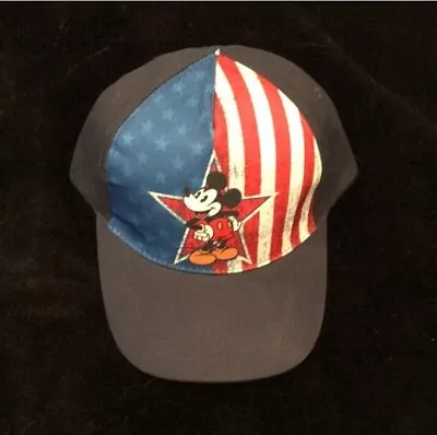 NWOT Disney Snap Back Hat USA Flag Mickey Mouse • $8