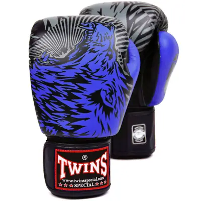 Boxing Gloves Twins Special FBGV-50 Wolf Blue Fancy • $150