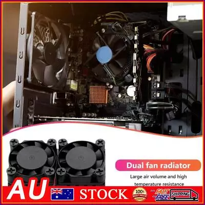 Dual Fan With Heatsink RAM LAN Heatsink Kit For Raspberry Pi 3 Model B+ Computer • $12.09