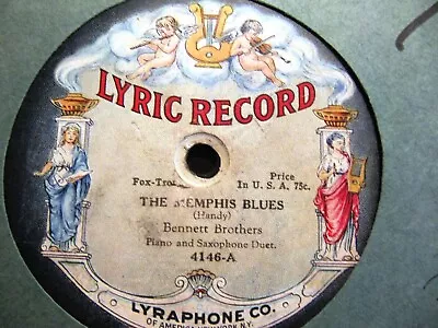 1917 MEMPHIS BLUES LYRIC RECORD_ 4148 Bennett Brothers Brown & Edwards Accordion • $74.99