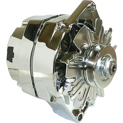 $107.06 • Buy Alternator For 110A Chrome STREET ROD GM HIGH AMP OUTPUT One 1 WIRE; 400-12395