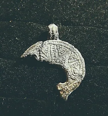 Medieval Authentic Dukachamulet 'Moon' Women's Pendant. AE. _6008 • £14.34