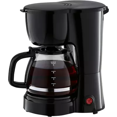 Black 5-Cup Drip Coffee Maker New Programmable Brew Black Cup • $34.03