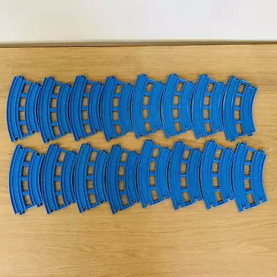 TOMY X 16 Blue Double Lane Curve Track Lot - Thomas & Friends Trackmaster Trains • $59.95