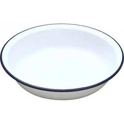 Falcon Enamelware Round Pie Dish White 14cm 46514 • £8.20