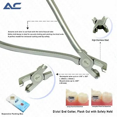 Azatek Distal End Cutter TC Flush Cut & Safety Hold For NiTi Steel Wires  • £15.99