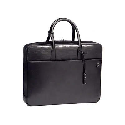 106044 Montblanc/4810 Westside Black Mystery/Business Bag/Black Leather • $1236.81