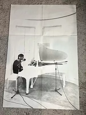 Vintage JOHN LENNON At PIANO Poster IMAGINE Photo By Peter Fordham THE BEATLES • $9.99