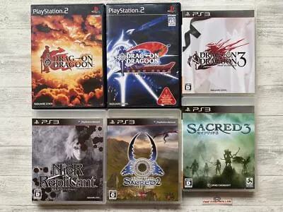 SONY PS 2 & 3 Drag-On Dragoon 1  2  3 & Nier Replicant & Sacred 2 3 From Japan • $197.46