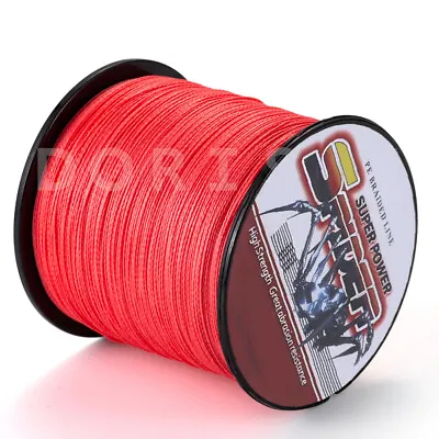 $10.78 • Buy Spider Braid 100-2000m 10LB~300LB PE Red Braided Fishing Line Dorisea Line
