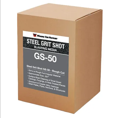 Steel Grit GS-50 - Rough Cut Shot - Sandblasting Media • $29.99