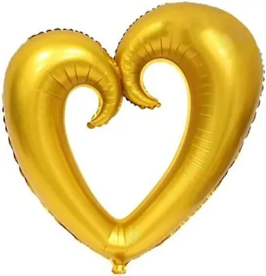 PMU Heart Shaped 24 Inch Open Center Mylar Balloons • $6.99