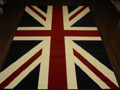 Good Quality Union Jack Woven Rug 120cmx170cm 6ftx4ft Great Quality Red-white-bl • £39.99