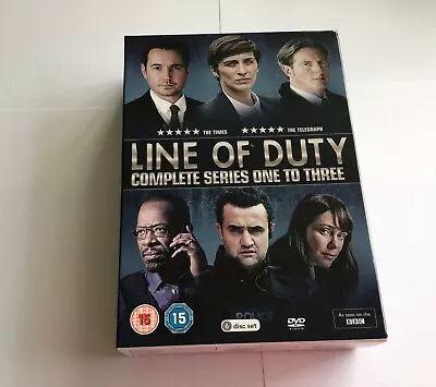 LINE OF DUTY DVD -  COMPLETE SERIES 1-3 — VICKY McCLURE MARTIN COMPSTON • £4