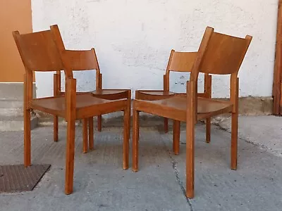 Stacking Chair Dining Room Chair Vintage Industry Plywood 60er Loft 1 V 24 • $69.24