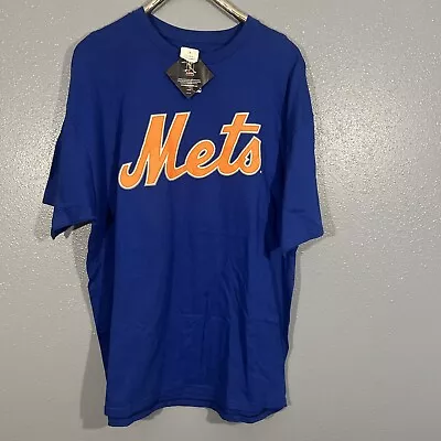 Wheeler #45 New York Mets Majestic Men's Blue T Shirt Size 2XL • $17.99