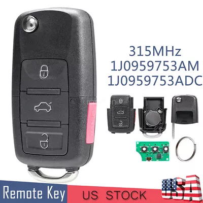 For 2002-2005 VW Jetta Passat Golf Beetle Remote Key Fob 4 Button HLO1J0959753AM • $13.19