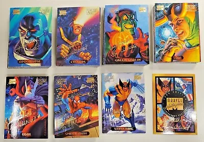 1994 Marvel Masterpieces Gold Signatures X-Men Spider-Man Finish Ur Set You Pick • $2