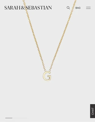 $224 • Buy Sarah & Sebastian Petite Letter Necklace