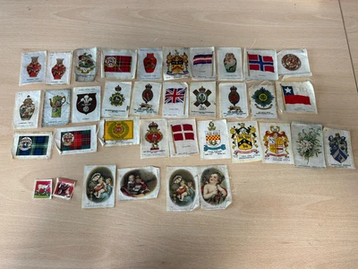 £30 • Buy 35 Godfrey Phillips BDV Cigarette Silks British Naval Crests Rare Vintage Bundle