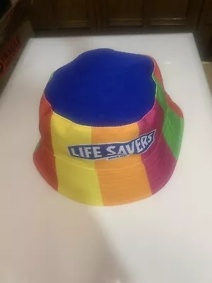 Lifesavers Bucket Hat Since 1921 Rare Retro Rainbow Colour Scheme Brand New VGC • $24.99