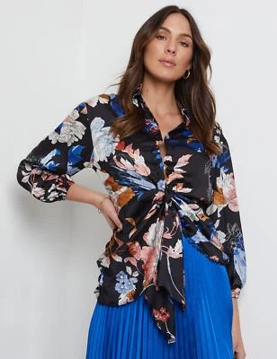 $35.06 • Buy Katies 3Q Sleeve Tie Front Top Womens Clothing  Tops Tunic