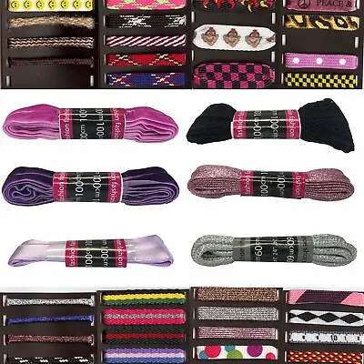 Funky Fashion Shoe Laces  (Various Colours + Lengths) • £3.99