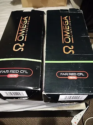 £21.99 • Buy Omega Far Red CFL 450w 2Pack +1 Reflector