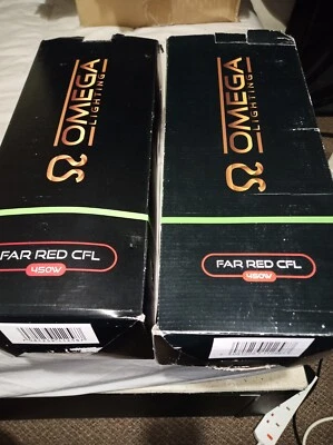 £21.99 • Buy Omega Far Red CFL 450w 2Pack +1 Reflector