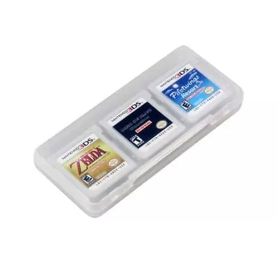 Clear 6 In 1 Game Card Storage Case Cartridge Box For  3DS XL LL NDS  W1J22425 • $8.99